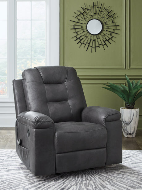 Furniture City Houma - Ashley Furniture - Stockworth Recliner - Rocker Recliner / Granite - PC6560525