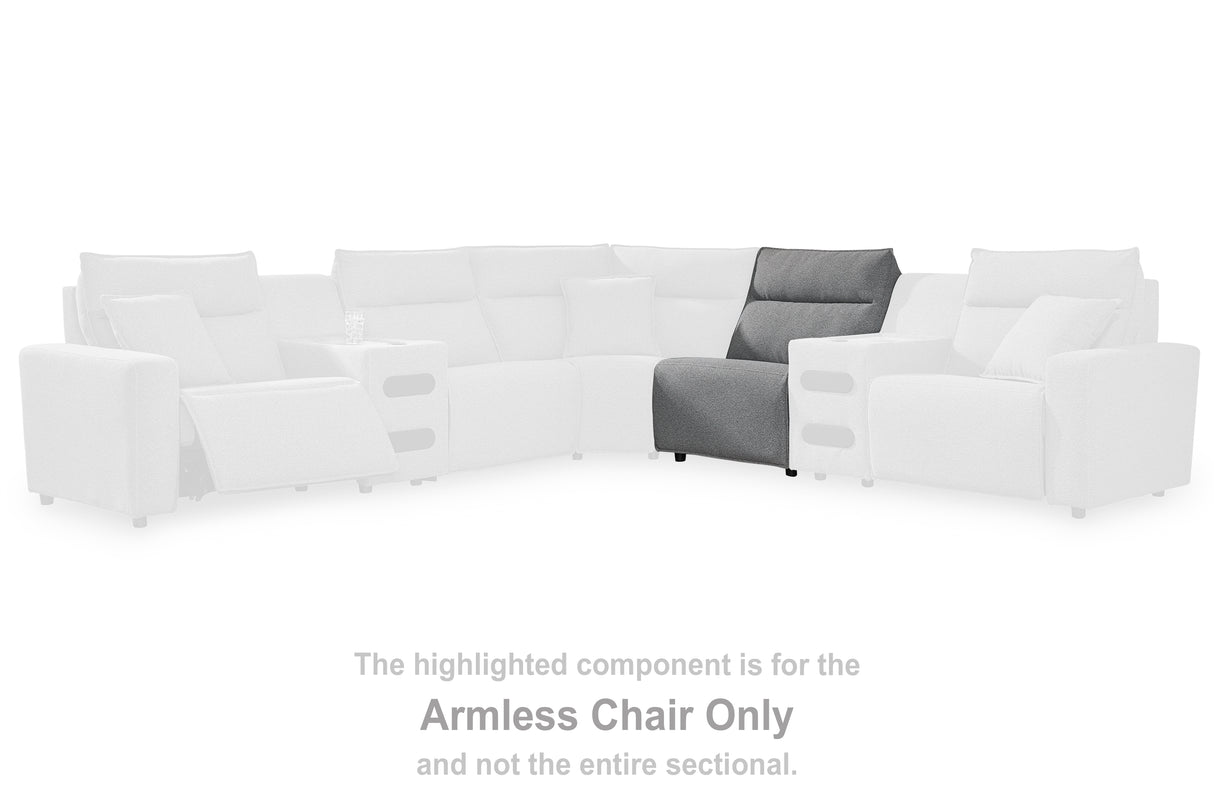 Furniture City Houma - Ashley Furniture - ModMax II Sectional - Armless Chair / Salt and Pepper - 6590646