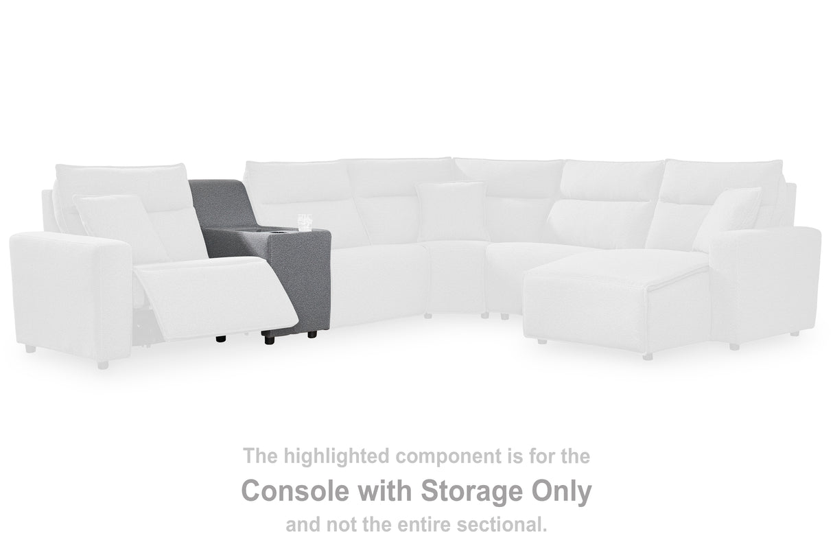 Furniture City Houma - Ashley Furniture - ModMax II Sectional - Console / Salt and Pepper - 6590657