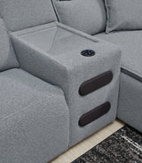 ModMax II 6-Piece Reclining Sectional with Chaise and Audio Console