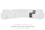 Furniture City Houma - Ashley Furniture - ModMax II Sectional - Console with Audio System / Salt and Pepper - 6590660