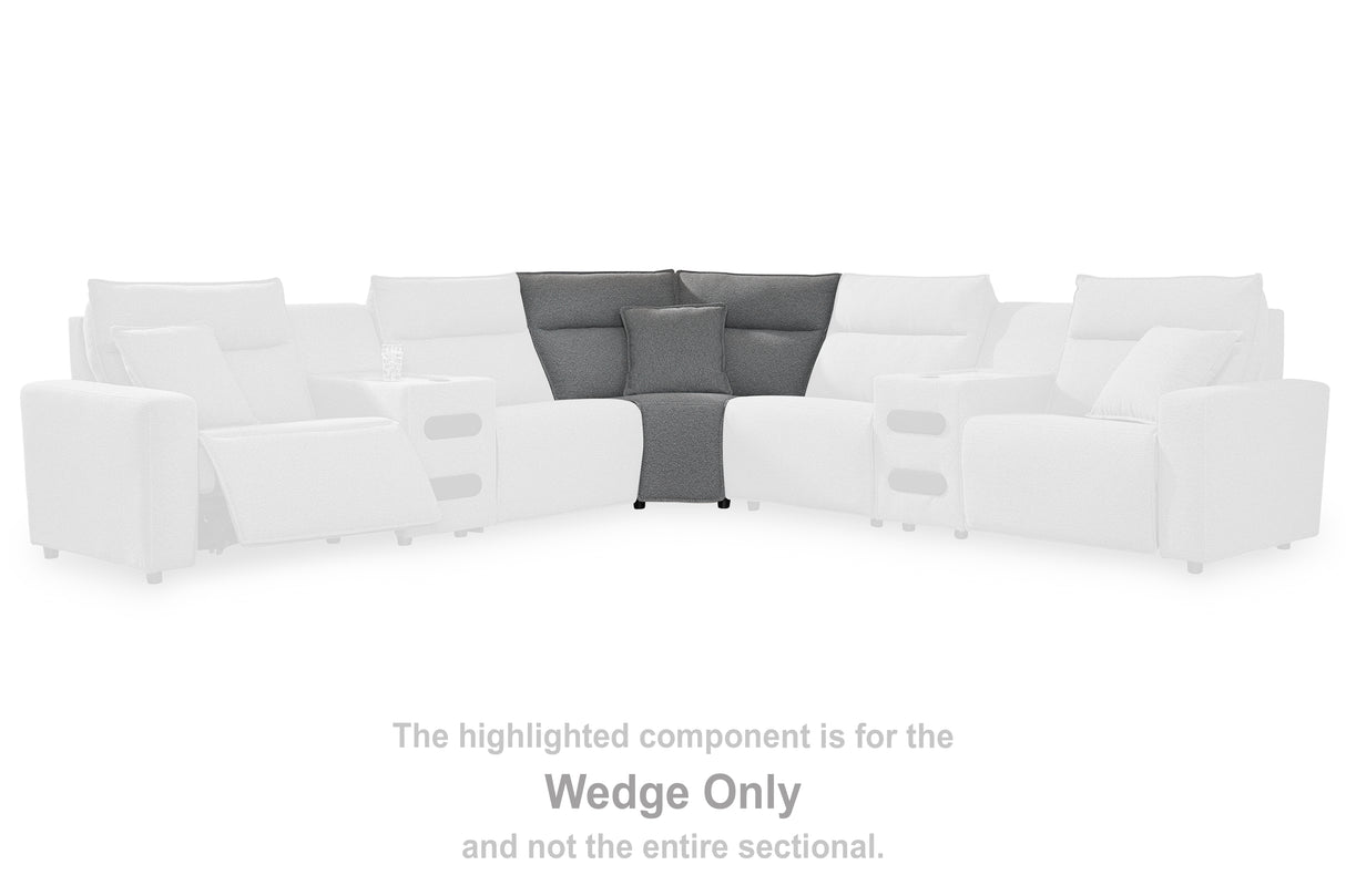 Furniture City Houma - Ashley Furniture - ModMax II Sectional - Wedge / Salt and Pepper - 6590677