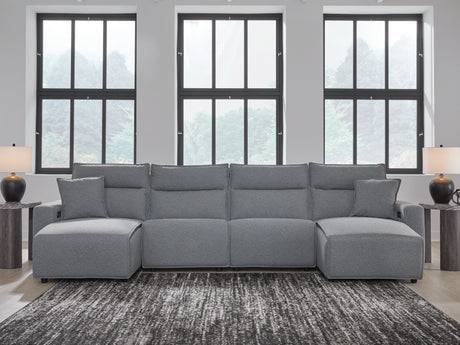 Furniture City Houma - Ashley Furniture - ModMax II 4-Piece Power Reclining Sectional with Chaise - 4-Piece Power Reclining Sectional with Chaise - 65906S11