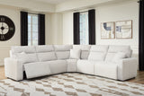 Furniture City Houma - Ashley Furniture - ModMax II 5-Piece Power Reclining Sectional - 5-Piece Power Reclining Sectional / Stone - 65907S8