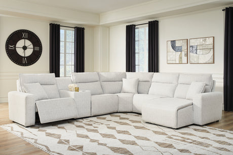 Furniture City Houma - Ashley Furniture - Modmax II 6-Piece Power Reclining Sectional with Chaise and Console - 6-Piece Power Reclining Sectional with Chaise and Console - 65907S6