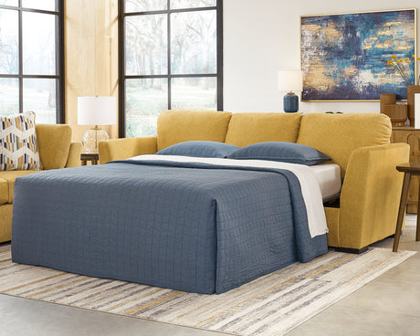 Furniture City Houma - Ashley Furniture - Keerwick Queen Sofa Sleeper - Queen Sofa Sleeper / Sunflower - 6750639