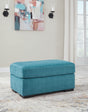 Furniture City Houma - Ashley Furniture - Keerwick Ottoman - Ottoman / Teal - 6750714