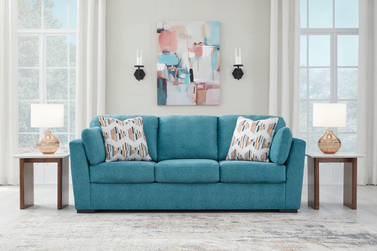 Furniture City Houma - Ashley Furniture - Keerwick Sofa - Sofa / Teal - 6750738