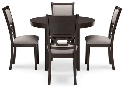 Langwest - Dining Room Table Set (Set of 5) - Brown