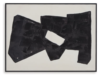 Garviery - Wall Art - Black / Cream
