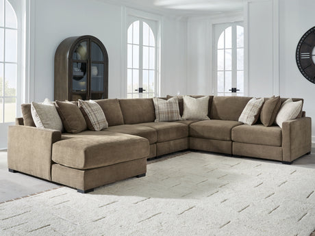 Furniture City Houma - Ashley Furniture - Camellia-Court 6-Piece Sectional with Chaise - 6-Piece Sectional with Chaise - 68207S14
