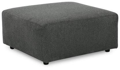 Edenfield - Oversized Accent Ottoman - Charcoal