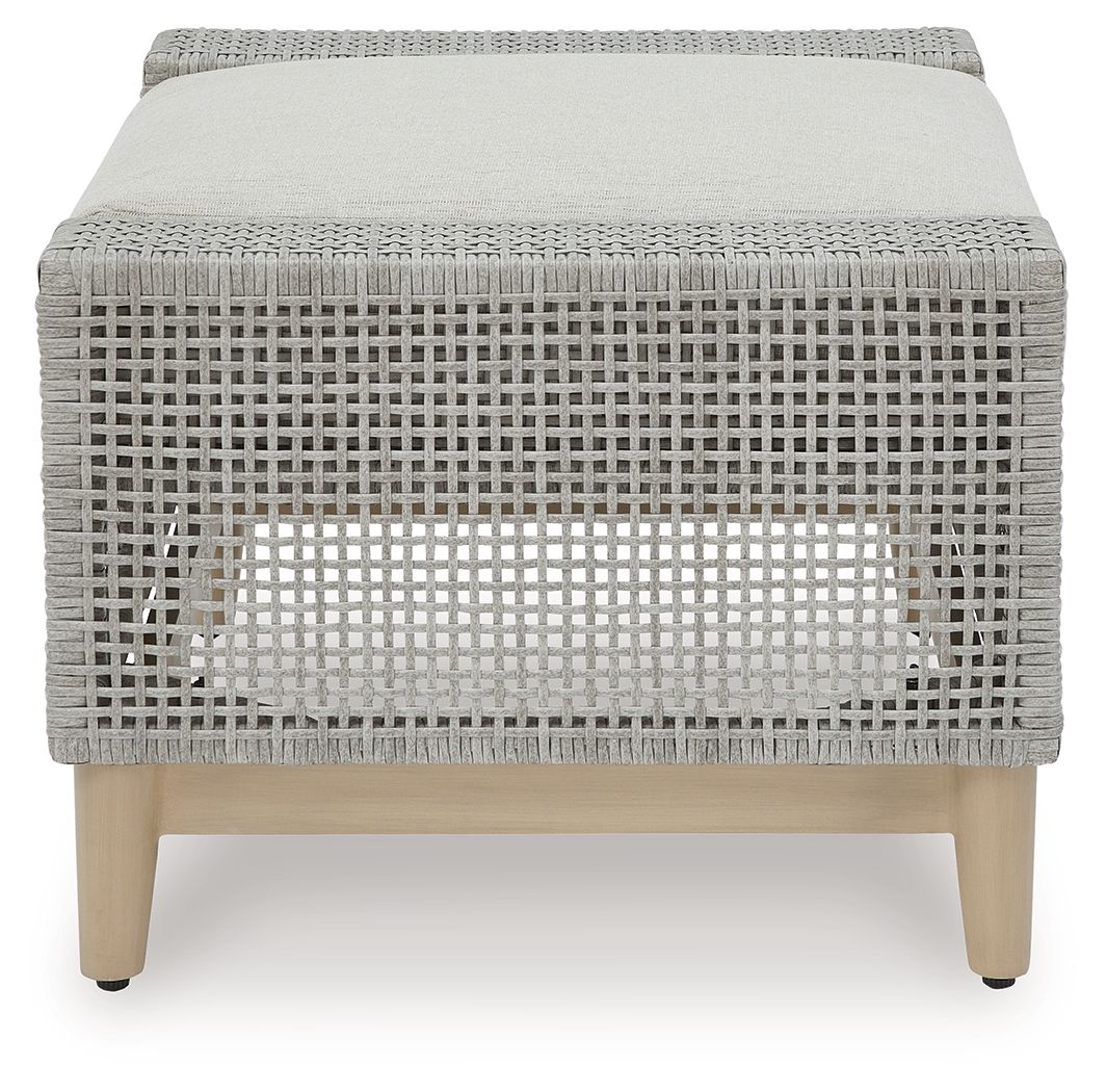 Seton Creek - Ottoman With Cushion - Gray