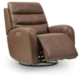 Motion-Max - Swivel Glider Power Recliner - Saddle