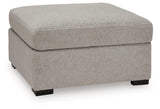 ModMax Luxe - Oversized Accent Ottoman - Flint