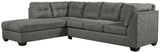 Pitkin - Left Arm Facing Corner Chaise 2 Pc Sectional - Slate