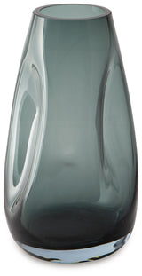 Beamund - Vase (Set of 2) - 9" - Teal Blue