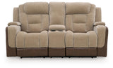Mixed Motion - Power Reclining Loveseat With Console / Adjustable Headrest