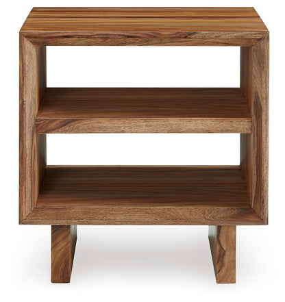 Dressonni - Square End Table - Brown