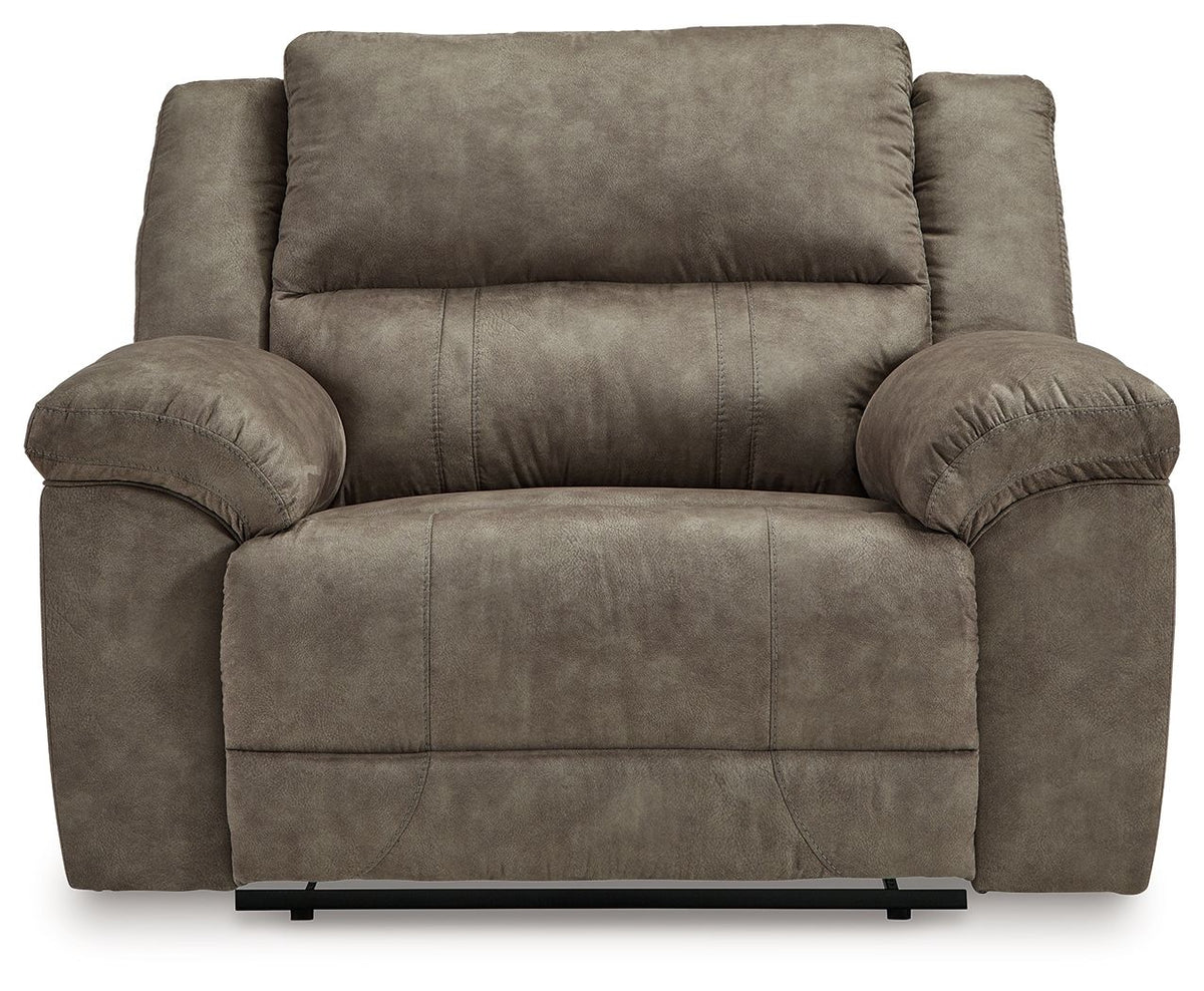Laresview - Zero Wall Wide Seat Recliner - Fossil