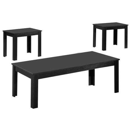 Furniture City Houma - Coaster - Elias 3-piece Engineered Wood Coffee Table Set Black - 700225