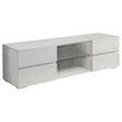 Furniture City Houma - Coaster - Galvin 4-drawer Wood 55-inch TV Stand White High Gloss - 700825