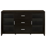 Lewes 2-door Engineered Wood 60-inch TV Stand Cappuccino