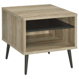 Furniture City Houma - Coaster - Welsh Square Engineered Wood Side End Table Distressed Pine - 701037