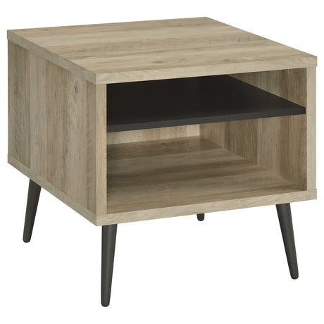 Furniture City Houma - Coaster - Welsh Square Engineered Wood Side End Table Distressed Pine - 701037
