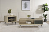 Furniture City Houma - Coaster - Welsh 2-piece Coffee and End Table Set Distressed Pine - 701038-S2