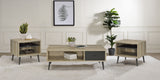 Furniture City Houma - Coaster - Welsh 3-piece Coffee and End Table Set Distressed Pine - 701038-S3