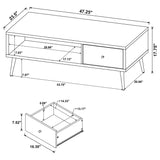 Welsh 3-piece Coffee and End Table Set Distressed Pine