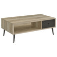 Furniture City Houma - Coaster - Welsh 1-drawer Engineered Wood Coffee Table Distressed Pine - 701038
