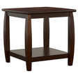 Furniture City Houma - Coaster - Dixon 1-shelf Square Wood End Table Espresso - 701077