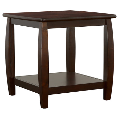 Furniture City Houma - Coaster - Dixon 1-shelf Square Wood End Table Espresso - 701077