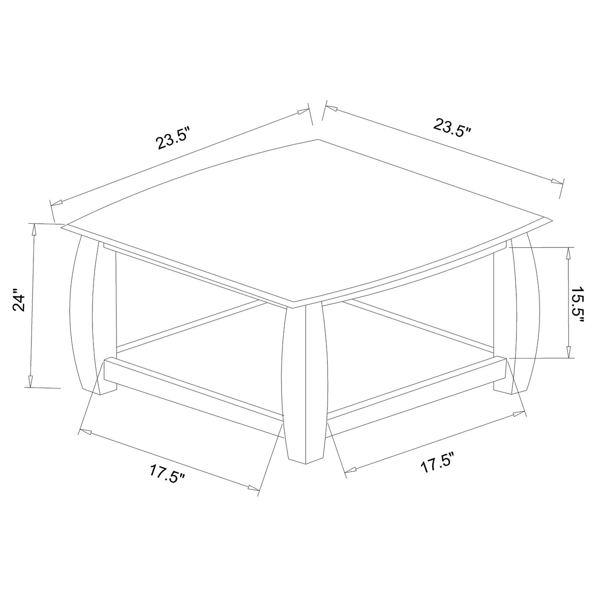 Dixon 2-piece Rectangular Wood Coffee Table Set Espresso