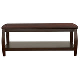 Dixon 1-shelf Rectangular Wood Coffee Table Espresso