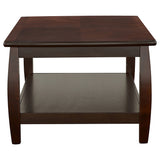 Dixon 1-shelf Rectangular Wood Coffee Table Espresso