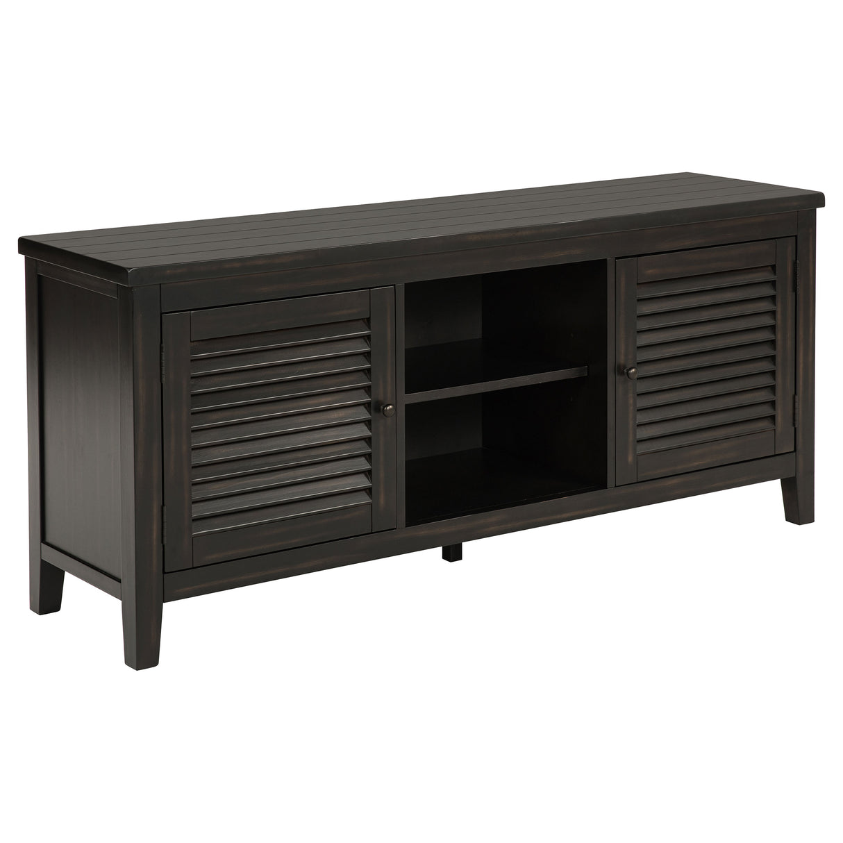 Furniture City Houma - Coaster - Concord 2-door 60-inch TV Stand Console Distressed Java - 701782