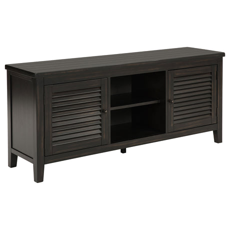Furniture City Houma - Coaster - Concord 2-door 60-inch TV Stand Console Distressed Java - 701782
