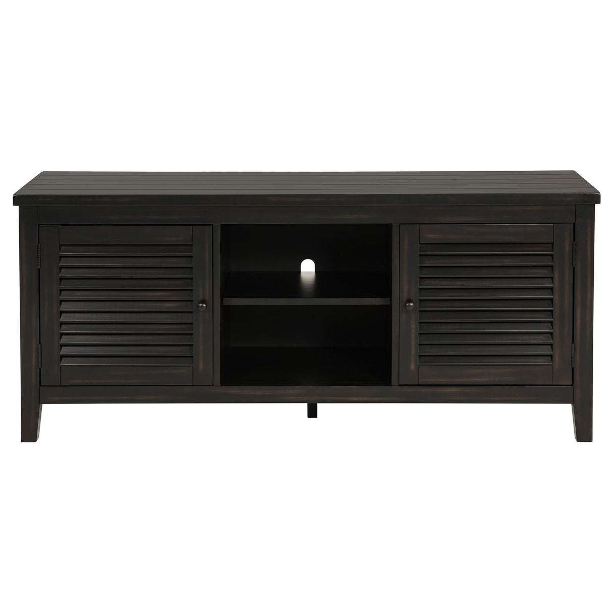 Concord 2-door 60-inch TV Stand Console Distressed Java