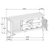 Concord 2-door 60-inch TV Stand Console Distressed Java