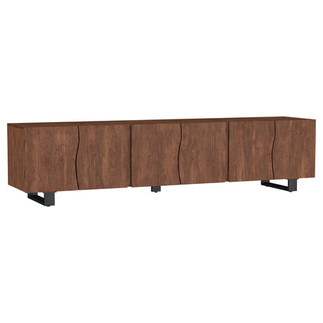 Furniture City Houma - Coaster - Trask 86-inch Wood TV Stand Media Console Mango Brown - 701790