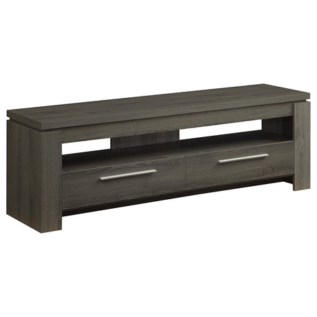 Furniture City Houma - Coaster - Elkton 2-drawer Engineered Wood 59-inch TV Stand Weathered Grey - 701979
