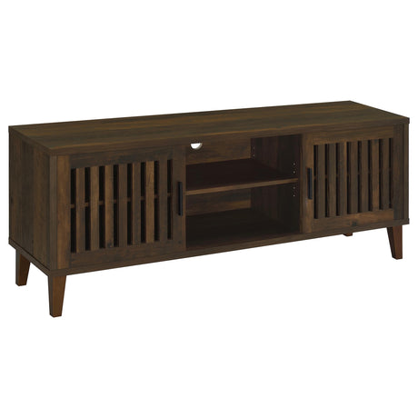 Furniture City Houma - Coaster - Sedona 2-door Engineered Wood 60-inch TV Stand Dark Pine - 701982