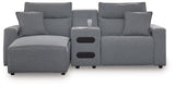 Modmax II - Reclining Sectional - Salt And Pepper