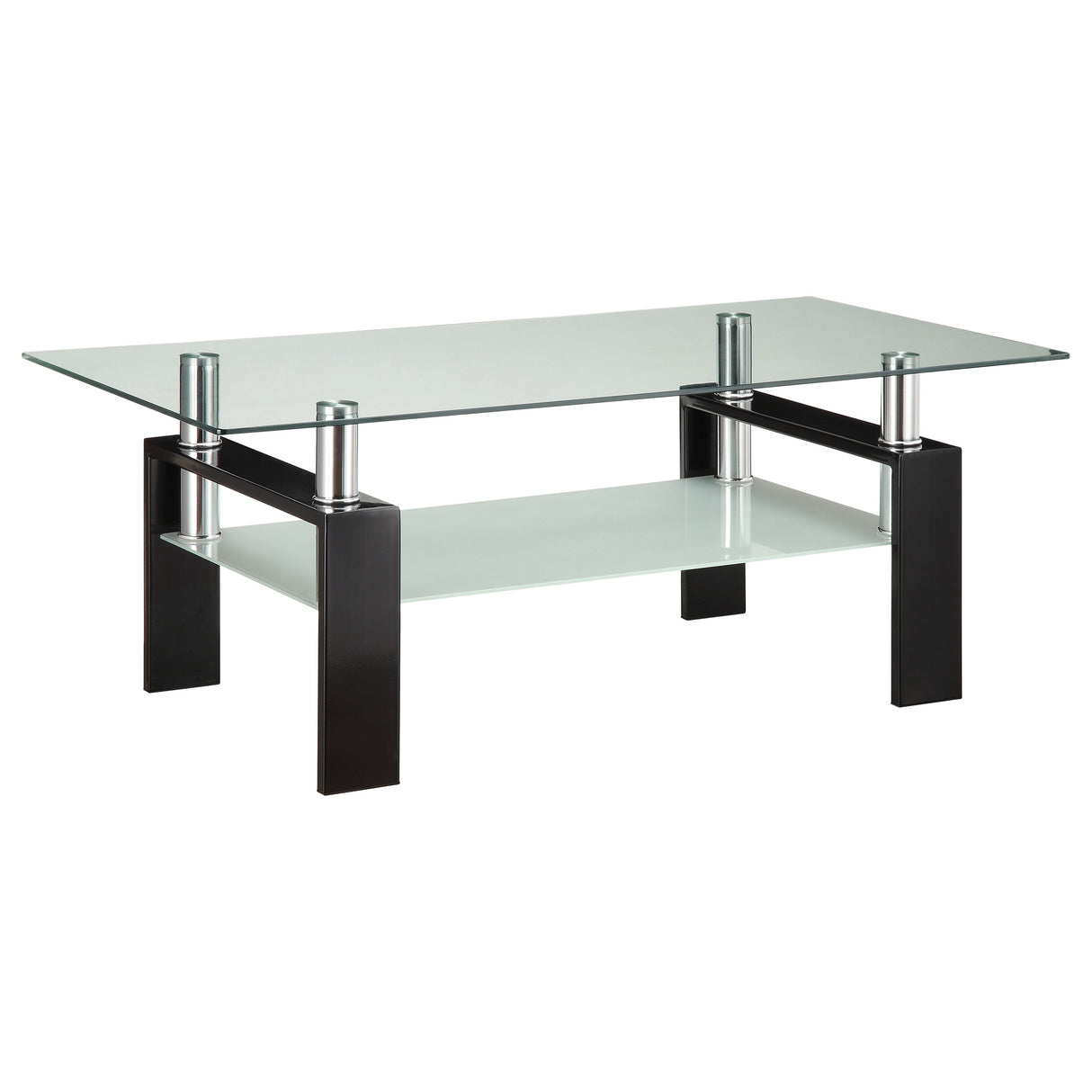 Dyer 3-piece Rectangular Coffee and End Table Set Black