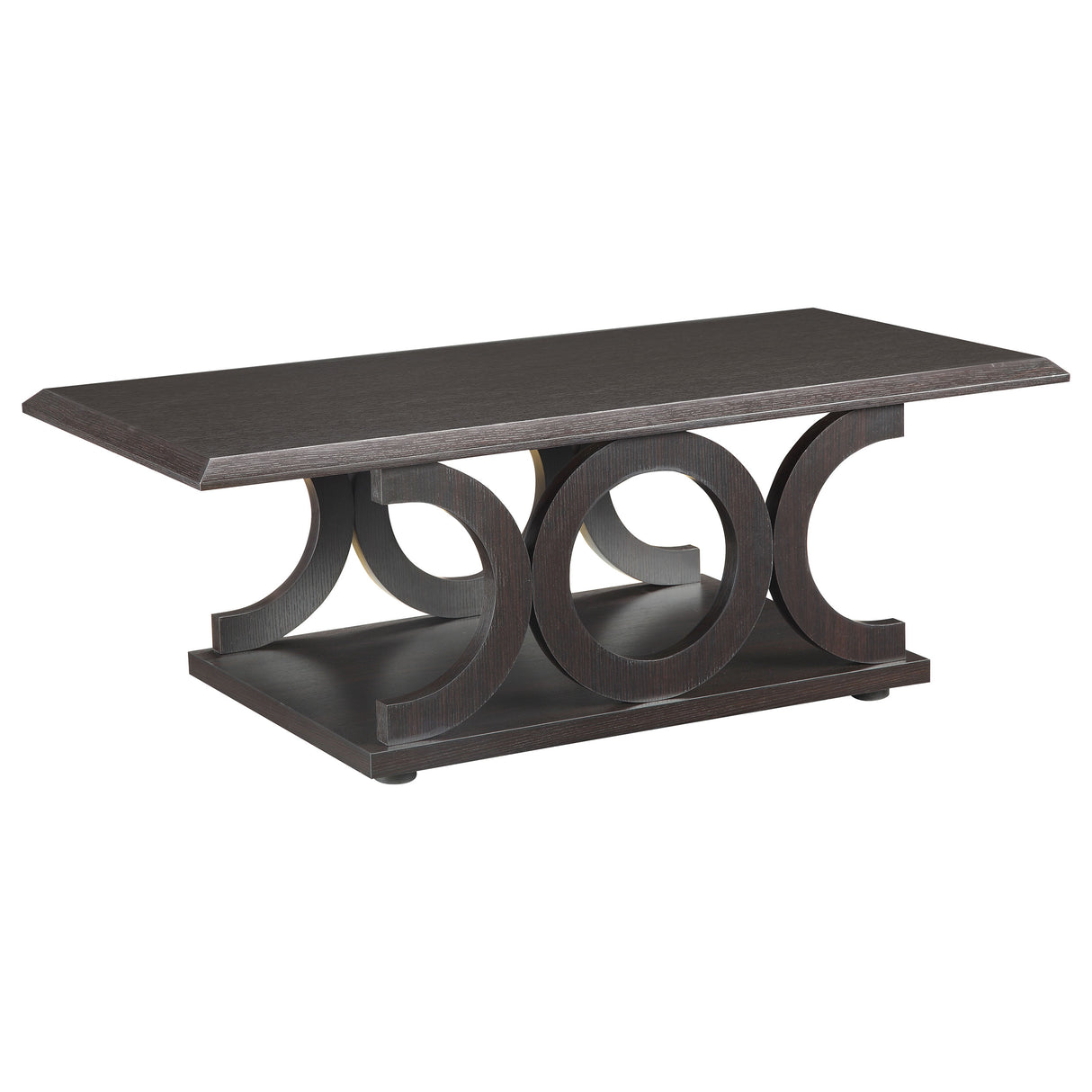 Furniture City Houma - Coaster - Shelly Rectangular Engineered Wood Coffee Table Cappuccino - 703148