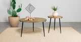 Furniture City Houma - Coaster - Pilar 2-piece Solid Wood Coffee and End Table Set Natural - 703608-S2