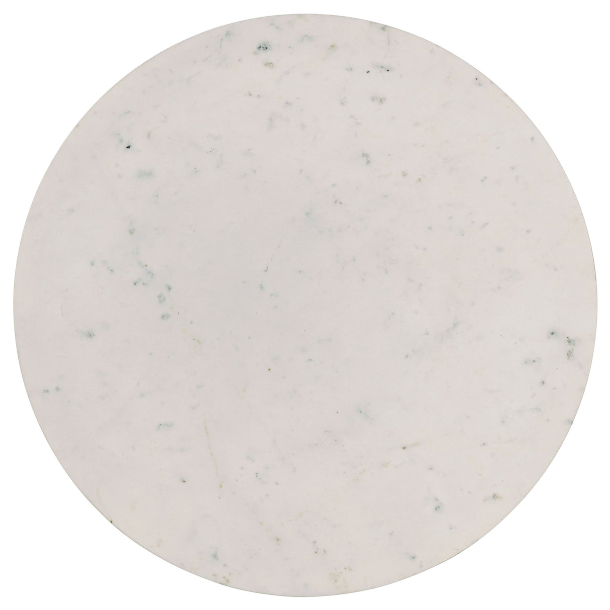 Aldis Round Marble Top Coffee Table White and Natural